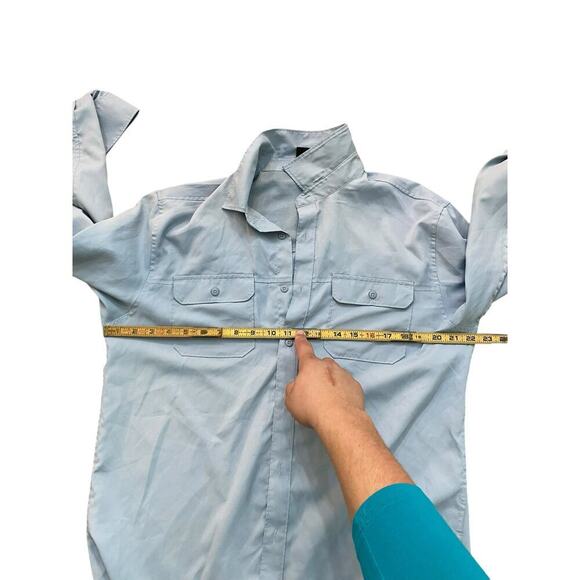 Stormtech Performance Blue Long Sleeves Button Down Shirt Size Large - Picture 5 of 5